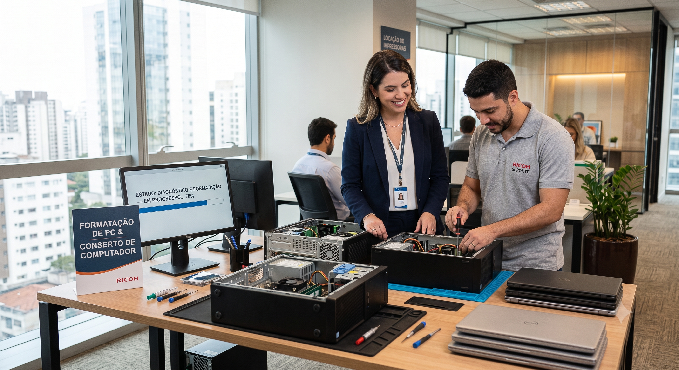 Empréstimo de impressora de backup
